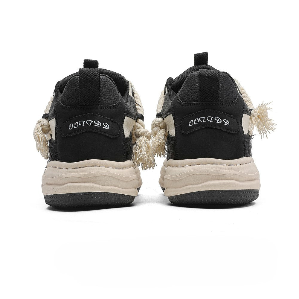Tassel Twist | Rope Lace Platform Sneakers - OMYGOODS