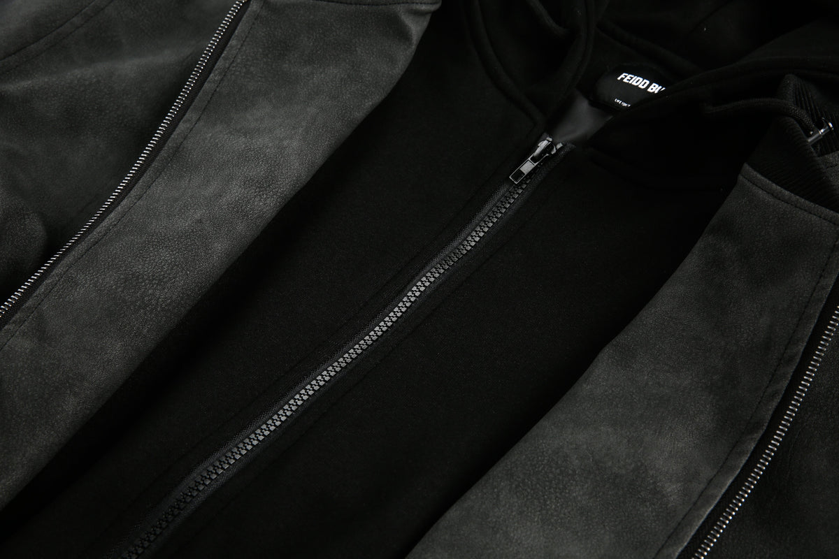Techwear Style | Layered Hooded Bomber Jacket - OMYGOODS
