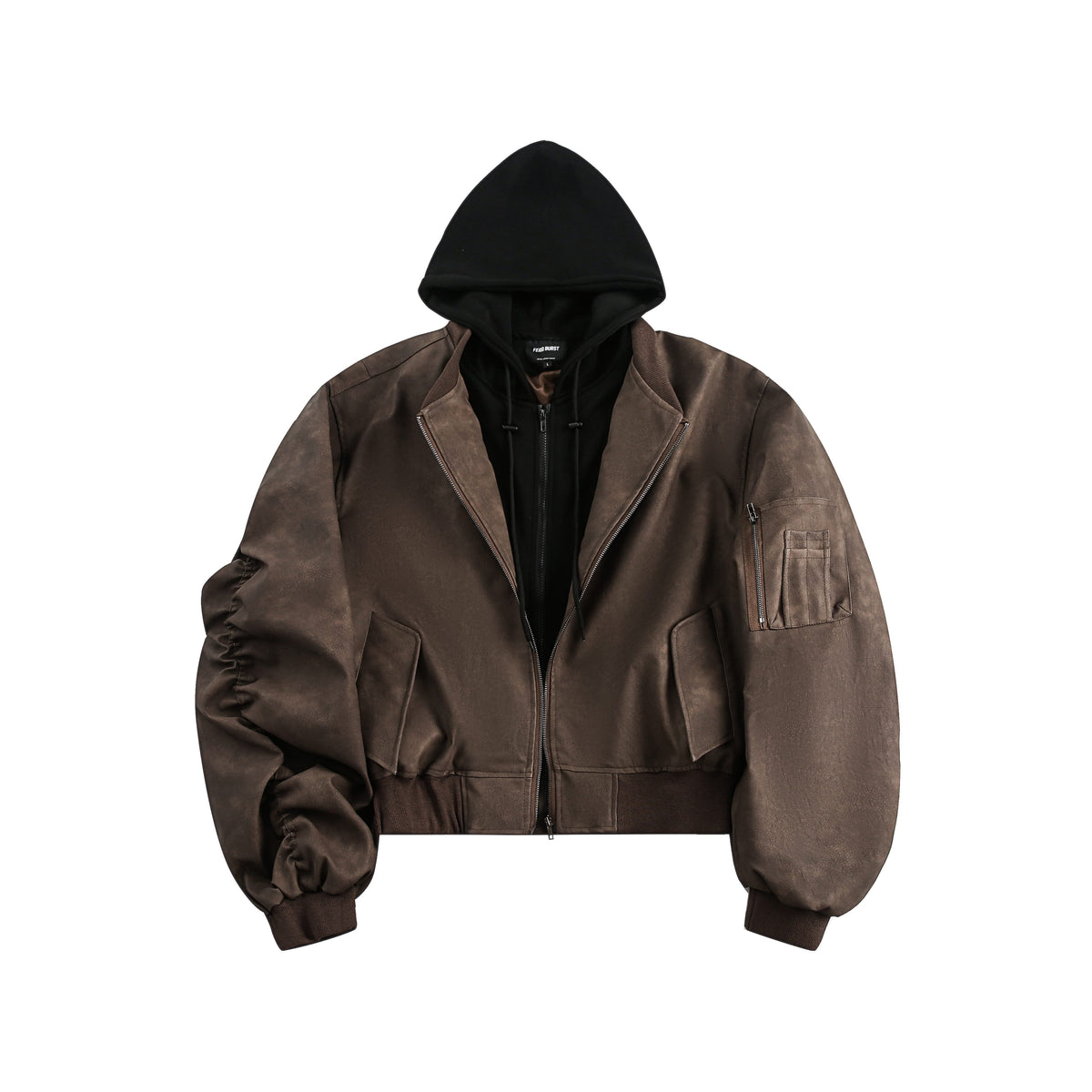 Techwear Style | Layered Hooded Bomber Jacket - OMYGOODS