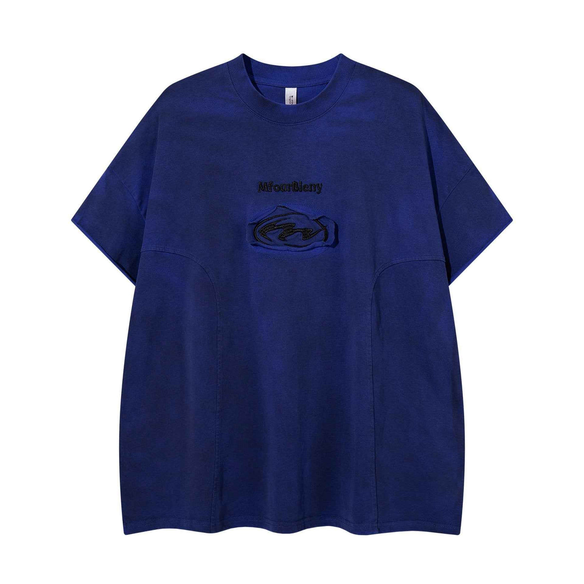 Tie dye embroidery to make old short sleeves