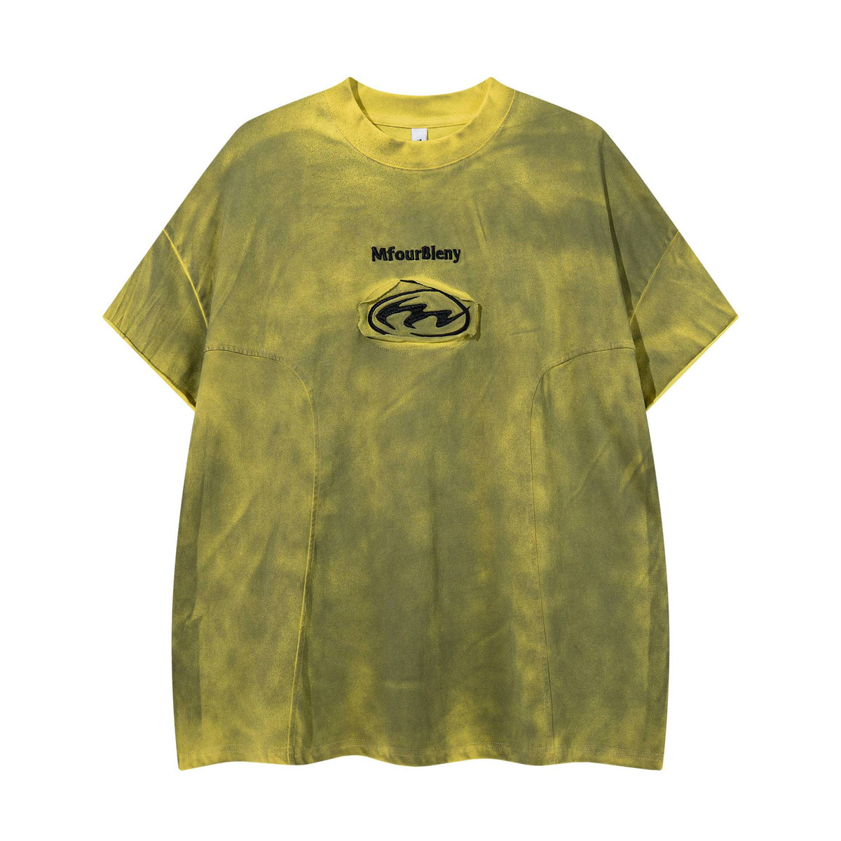Tie dye embroidery to make old short sleeves - OMYGOODS