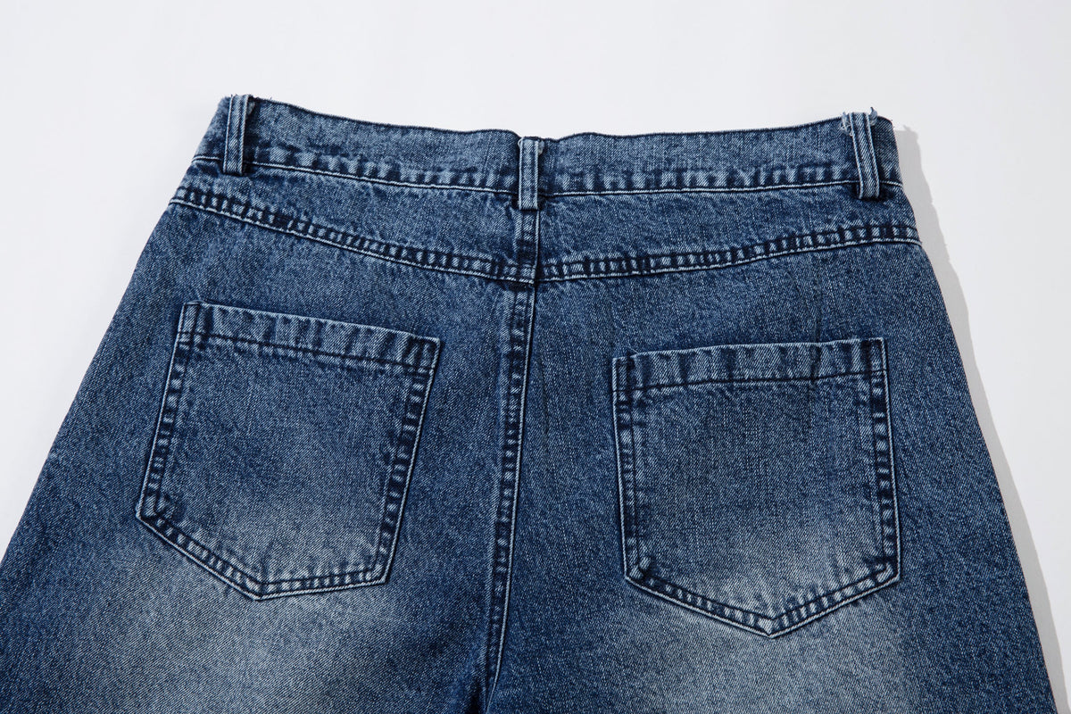 Tribal Print Washed | Baggy Jeans - OMYGOODS