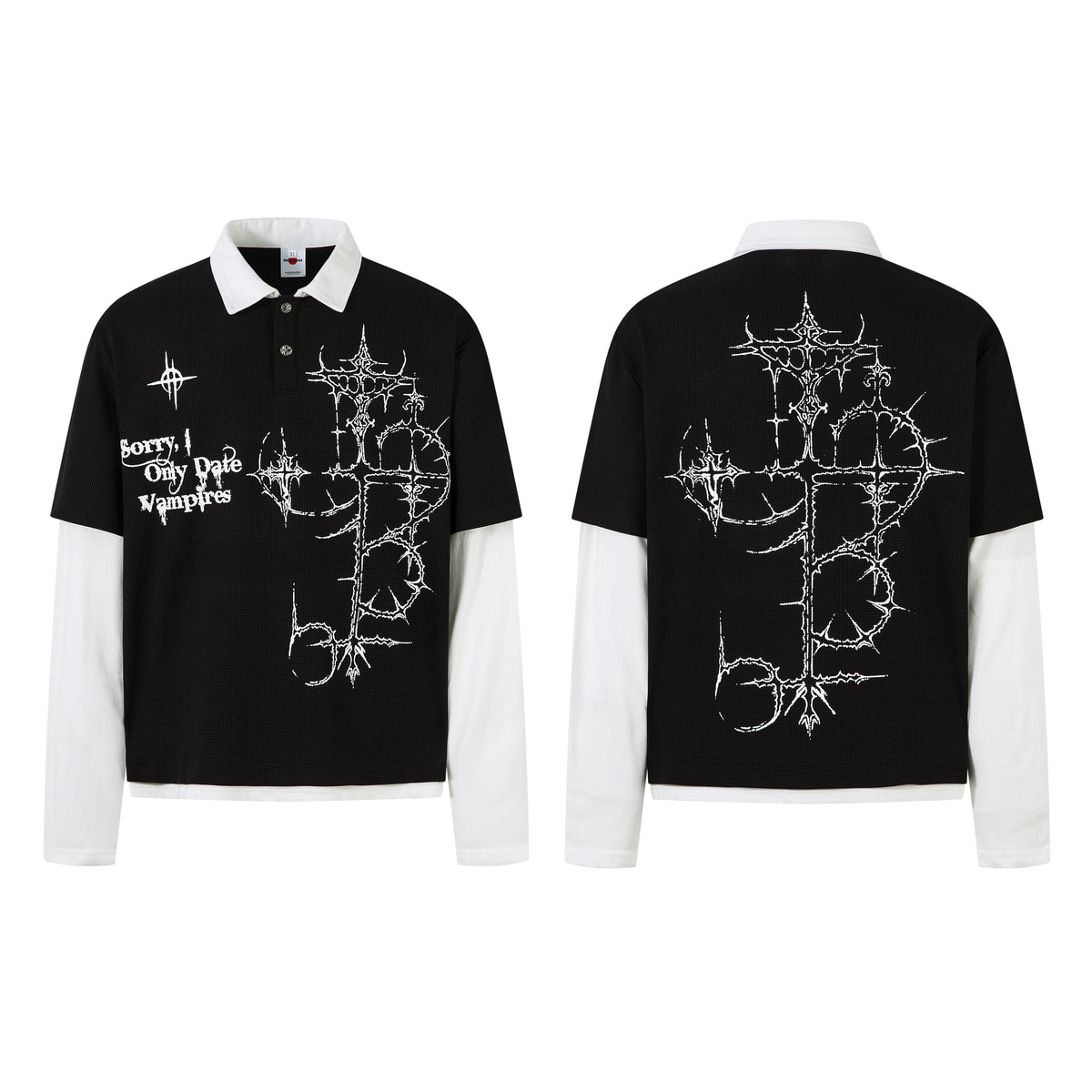 Vampire Graphic Design | Layered Sweatshirt - OMYGOODS
