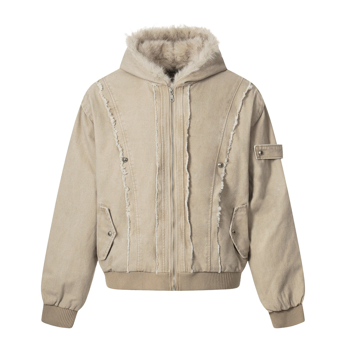 Vintage Distressed | Fur Winter Jacket - OMYGOODS