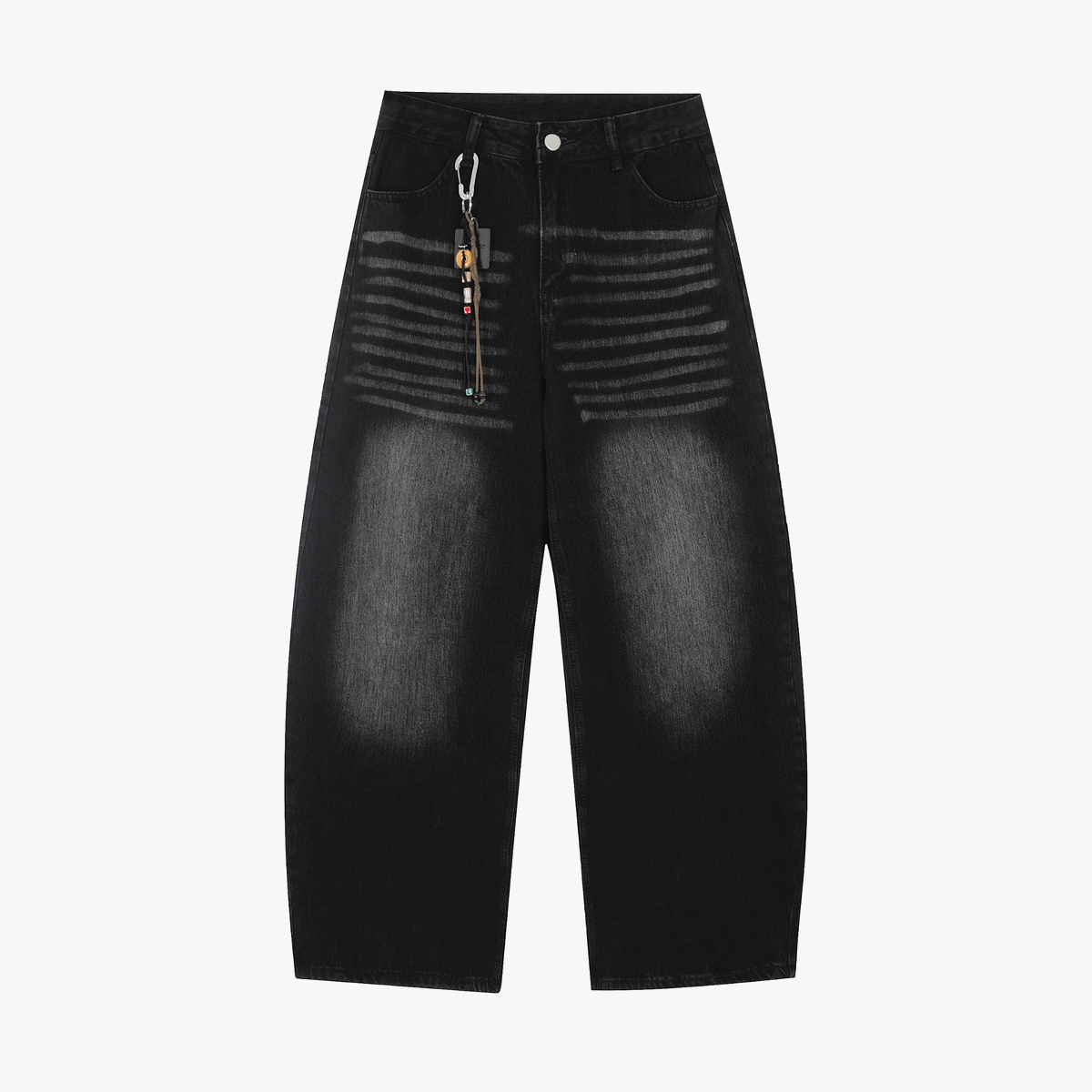 Vintage Embroidered Cross Washed Scimitar Jeans - OMYGOODS