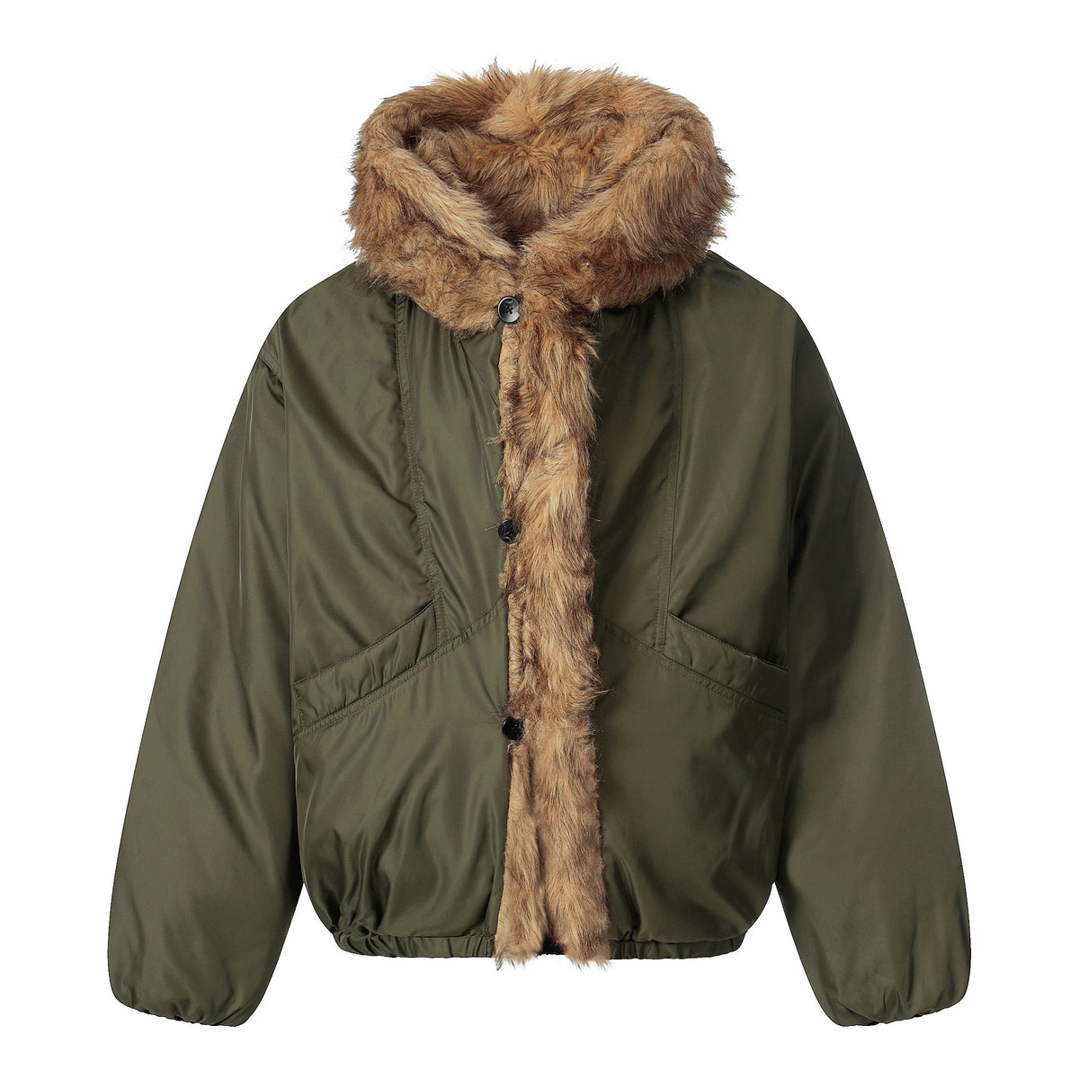 Vintage Fur-Lined | Cropped Winter Puffer - OMYGOODS
