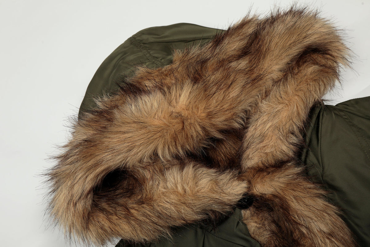 Vintage Fur-Lined | Cropped Winter Puffer - OMYGOODS