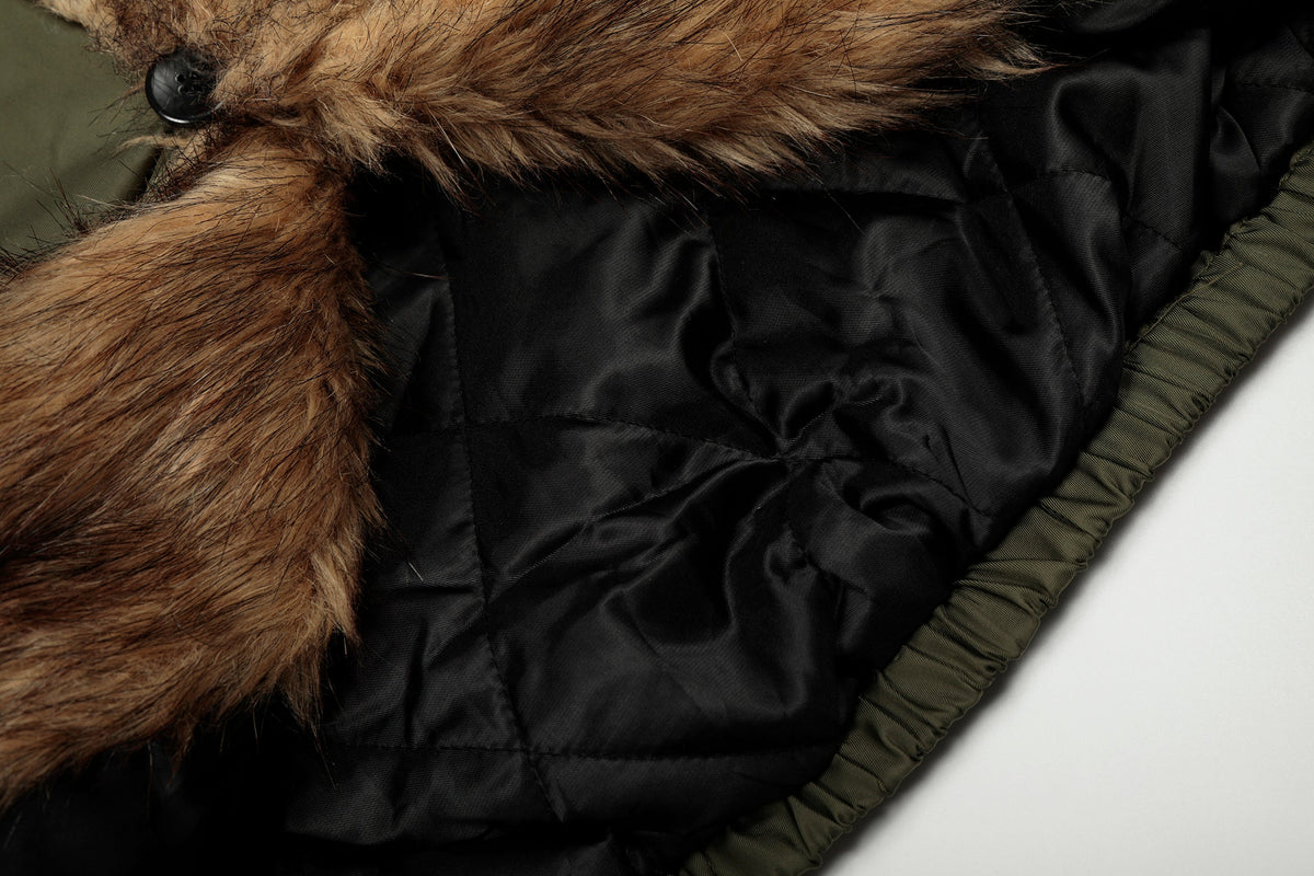 Vintage Fur-Lined | Cropped Winter Puffer - OMYGOODS