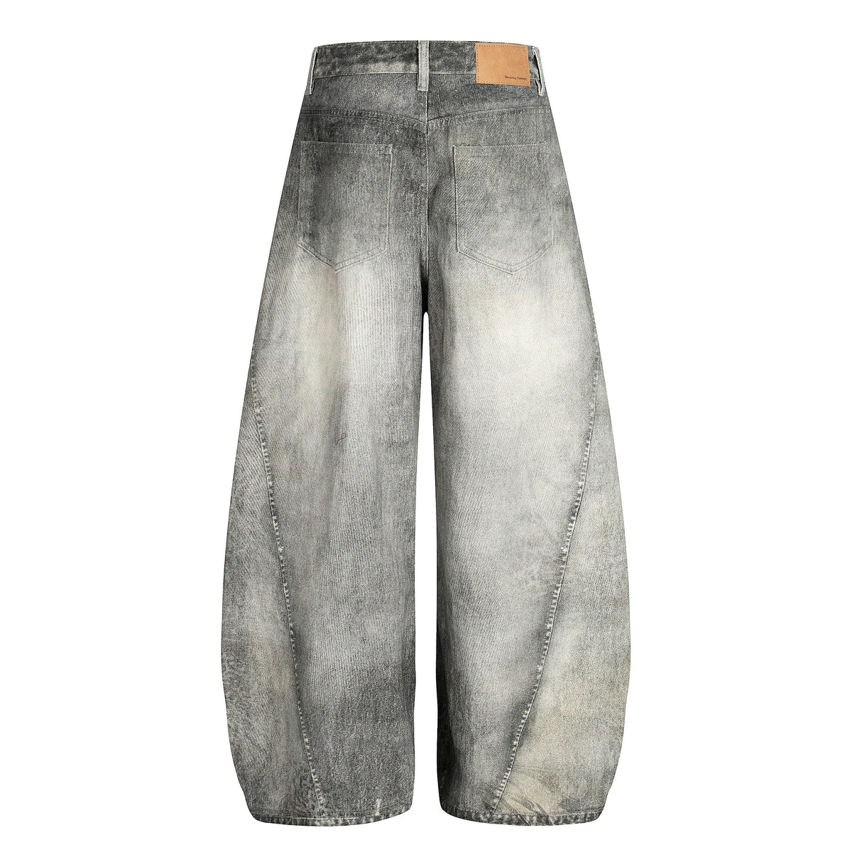 Vintage Heavy Distressed Washed Barrel Jeans - OMYGOODS