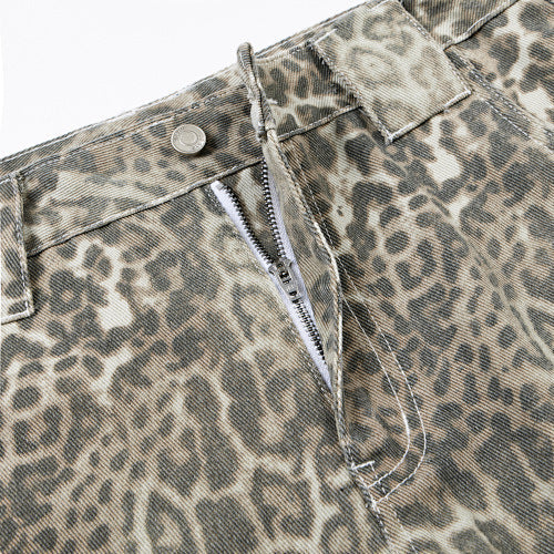 Vintage Leopard Cargo Shorts - OMYGOODS