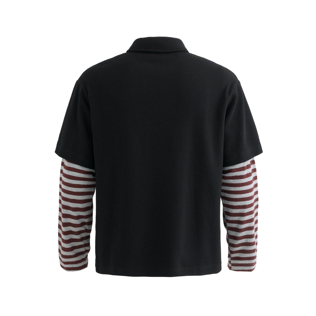 Vintage Striped Layered | Polo Sweatshirt - OMYGOODS