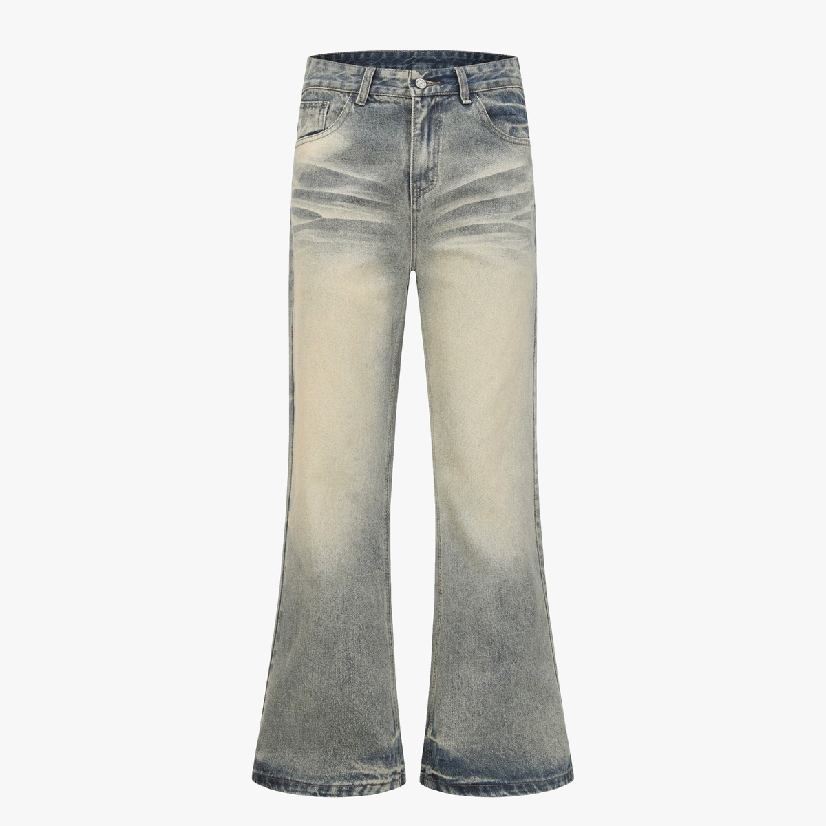 Vintage Washed Flare Jeans - OMYGOODS