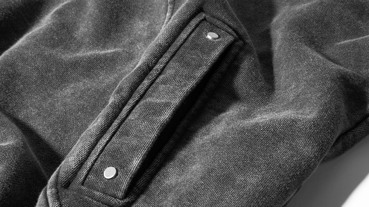 Vintage Washed Pullover | Spliced Streetwear Essential Hoodie - OMYGOODS
