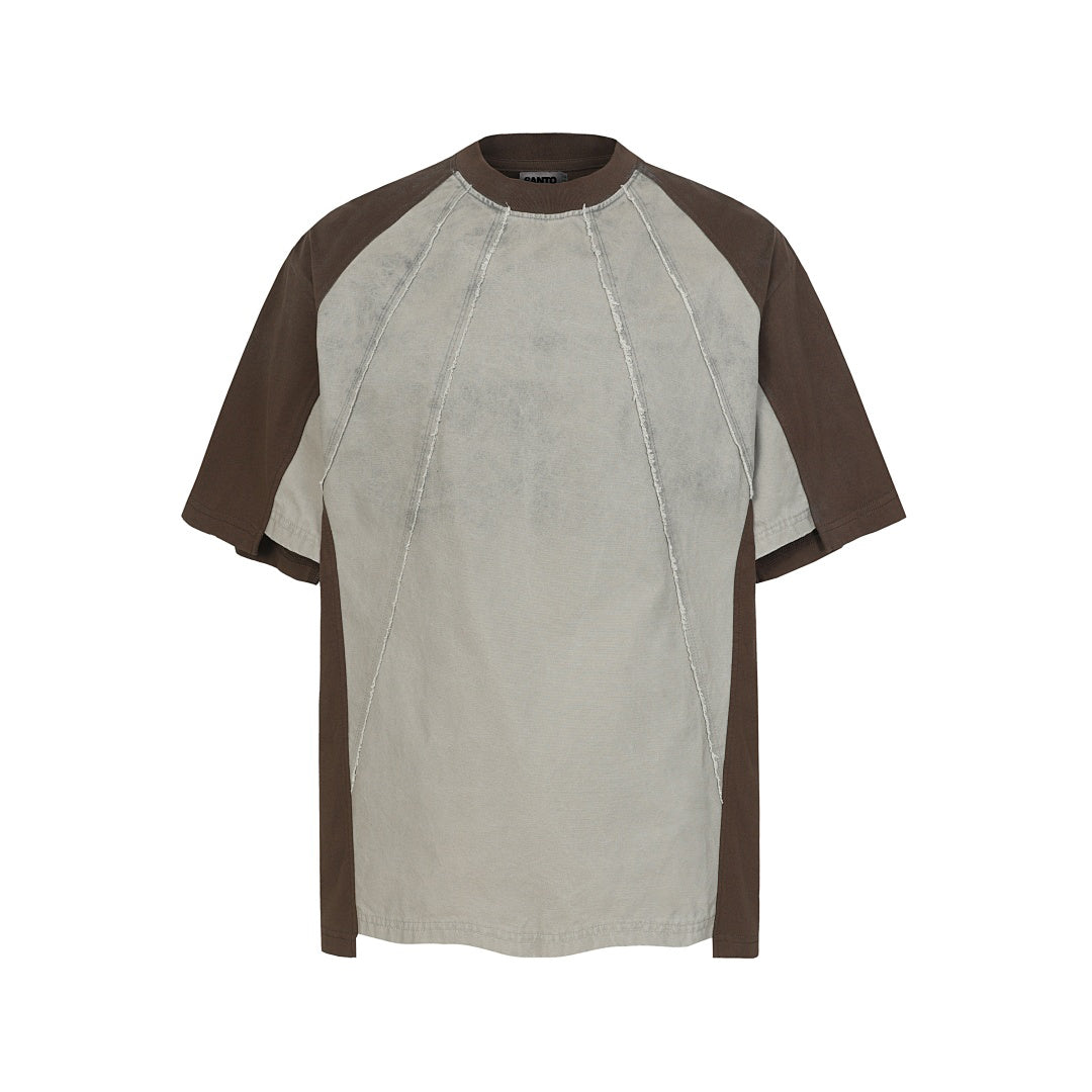 Vintage Washed Raw Seam Raglan T-Shirt - OMYGOODS
