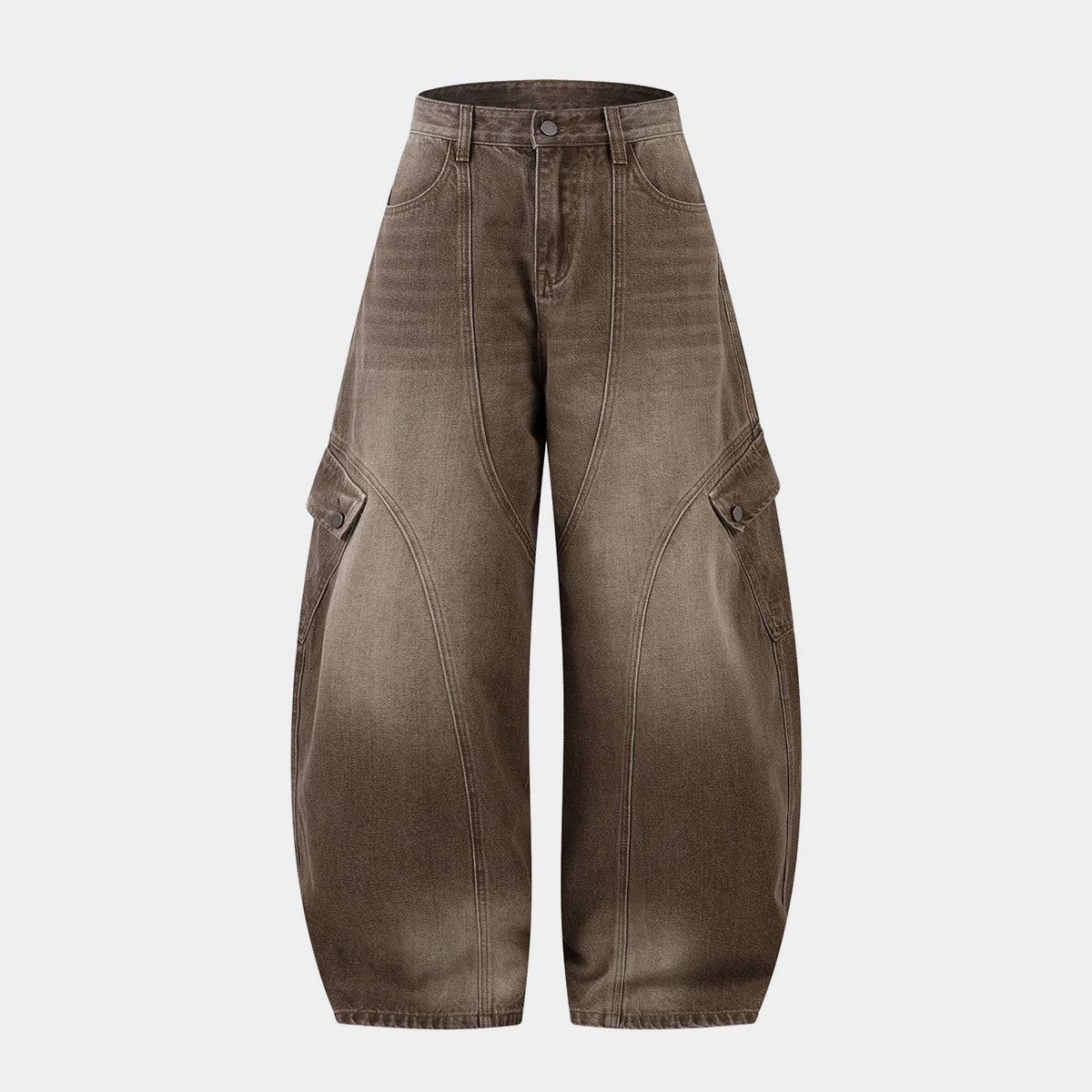 Vintage Washed Workwear | Barrel Jeans - OMYGOODS