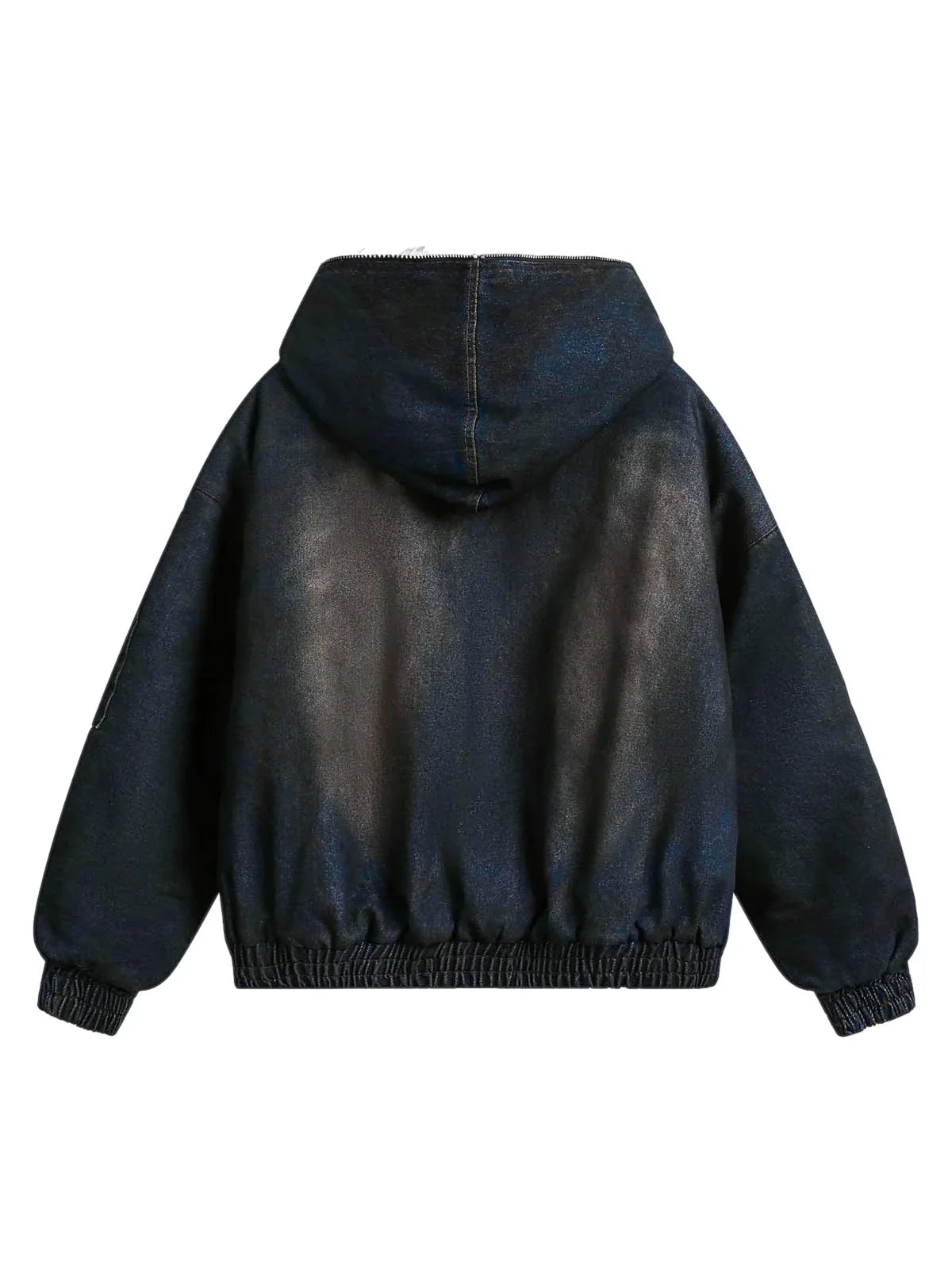 Washed Denim Fur | Hooded Jacket - OMYGOODS