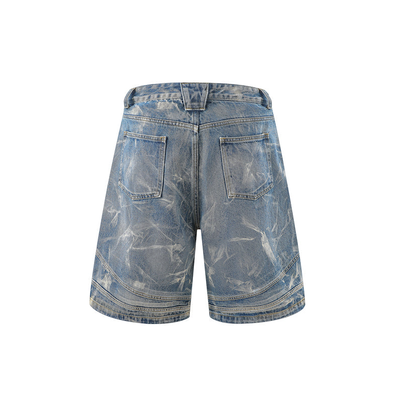 Washed Distressed Denim Shorts - Comfort Meets Style - OMYGOODS