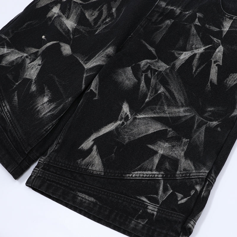 Washed Distressed Denim Shorts - Comfort Meets Style - OMYGOODS