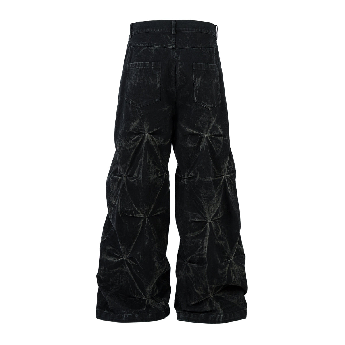 Washed Distressed Pleated | Baggy Jeans - OMYGOODS