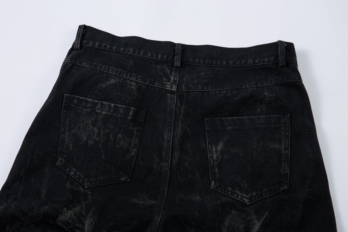 Washed Distressed Pleated | Baggy Jeans - OMYGOODS