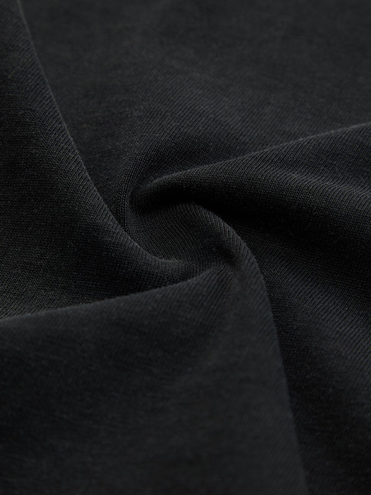 Omygoods Washed Edge Long Sleeve T-Shirt