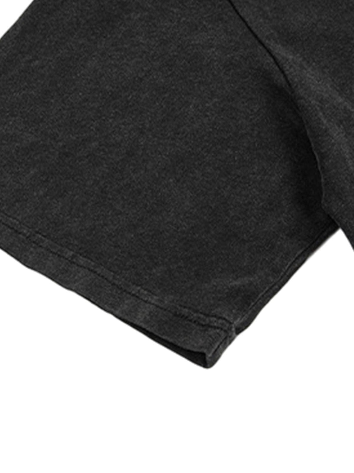 Omygoods Washed Graphics Oversized T-Shirt
