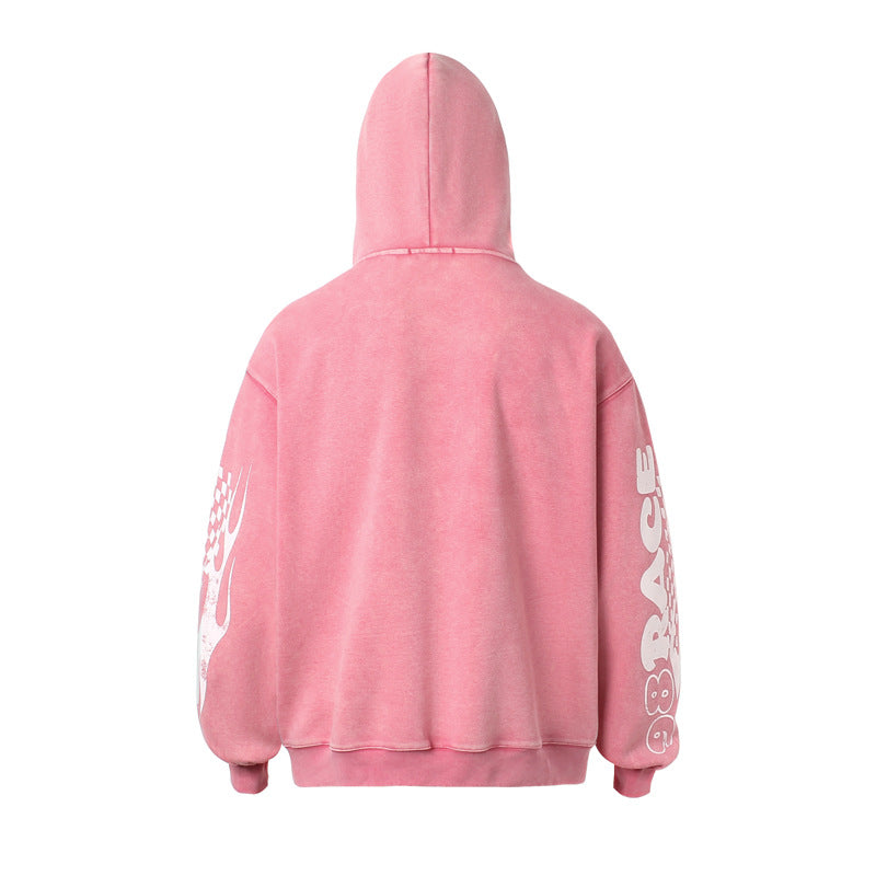 Washed Racing | Zip Up Hoodie - OMYGOODS