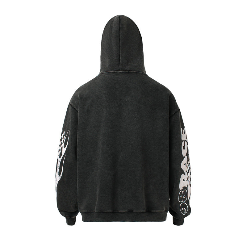 Washed Racing | Zip Up Hoodie - OMYGOODS