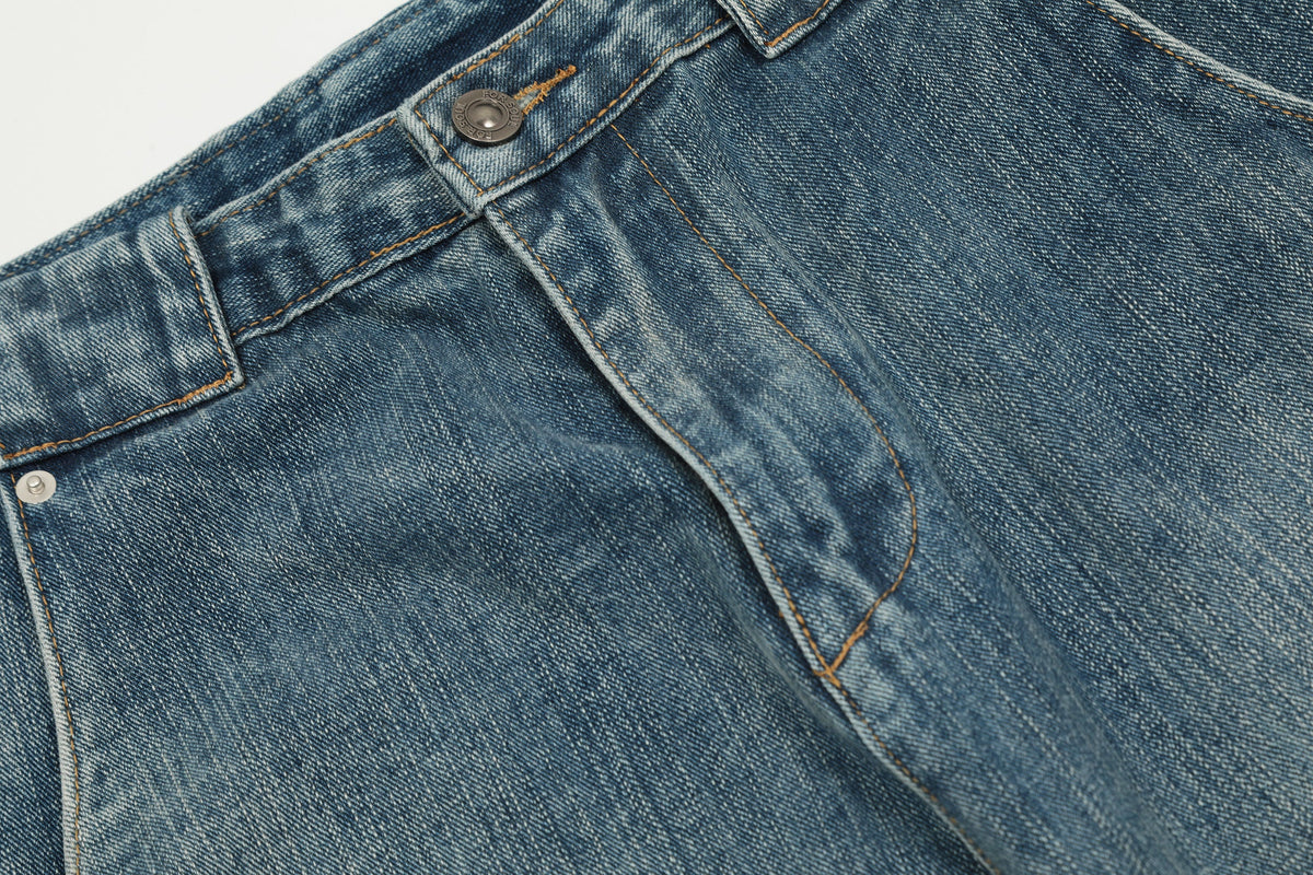 Washed Wide Leg | Vintage Denim Jeans - OMYGOODS