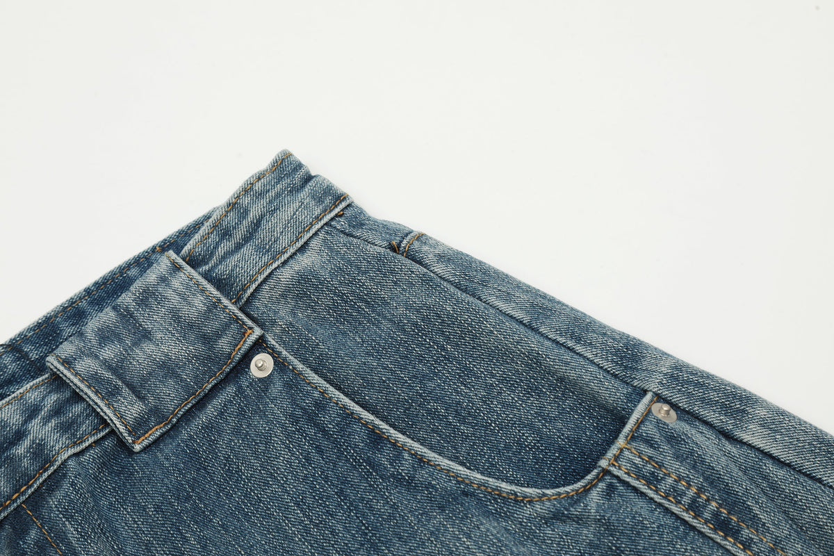 Washed Wide Leg | Vintage Denim Jeans - OMYGOODS