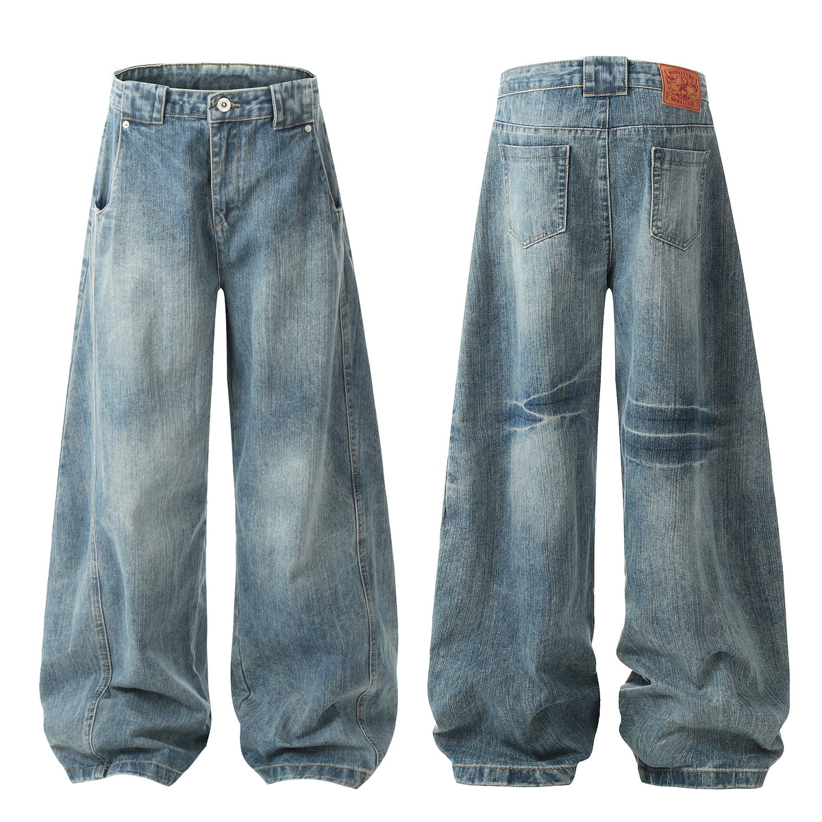 Washed Wide Leg | Vintage Denim Jeans - OMYGOODS