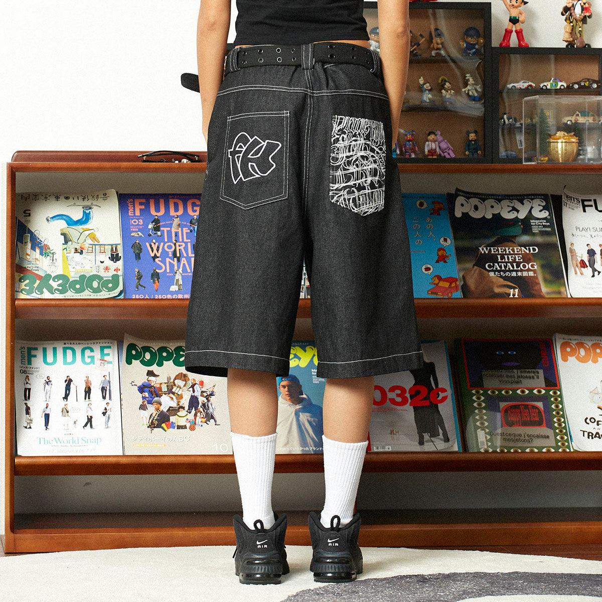 West Coast Graffiti Shorts | Chicano Hip-Hop Denim - OMYGOODS