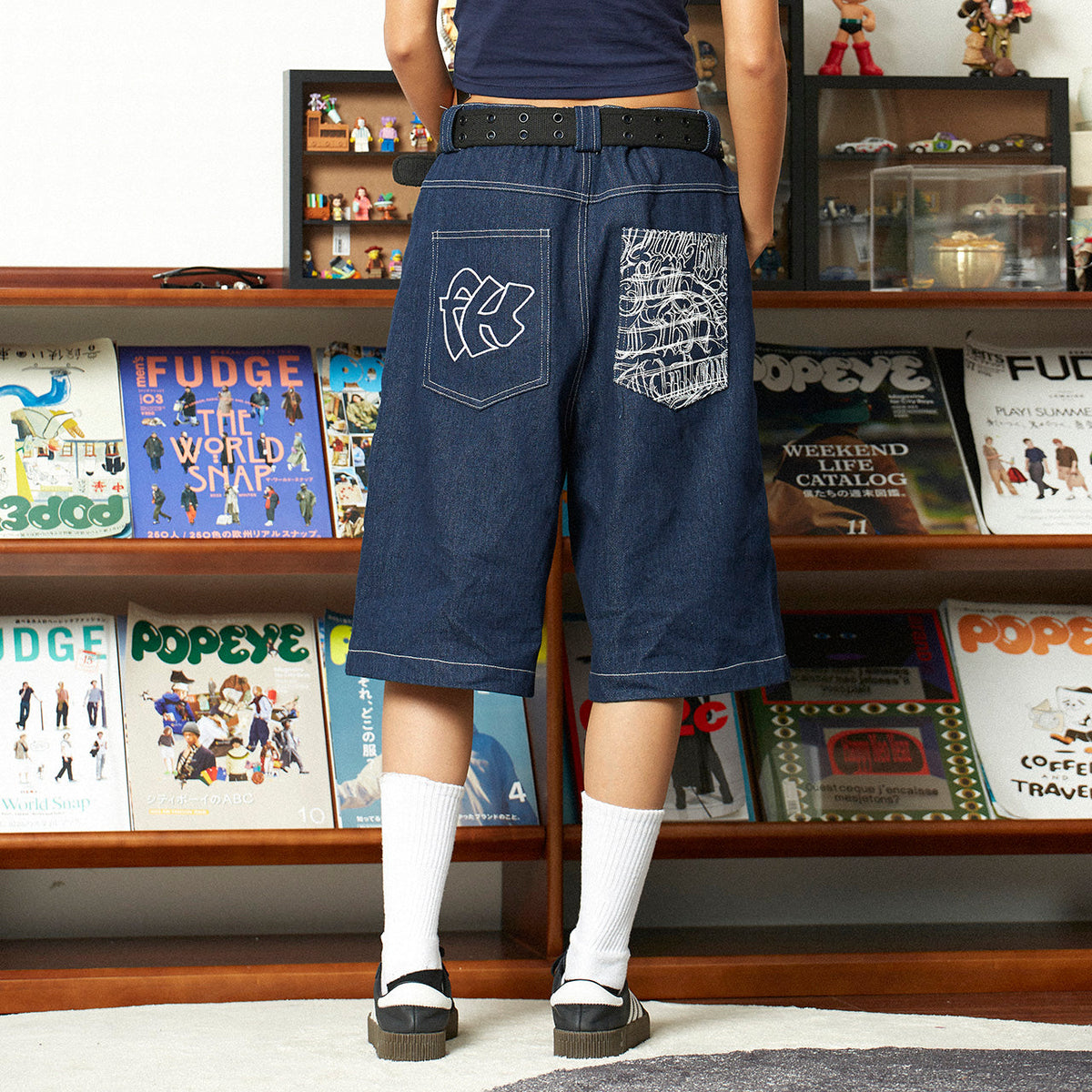 West Coast Graffiti Shorts | Chicano Hip-Hop Denim - OMYGOODS