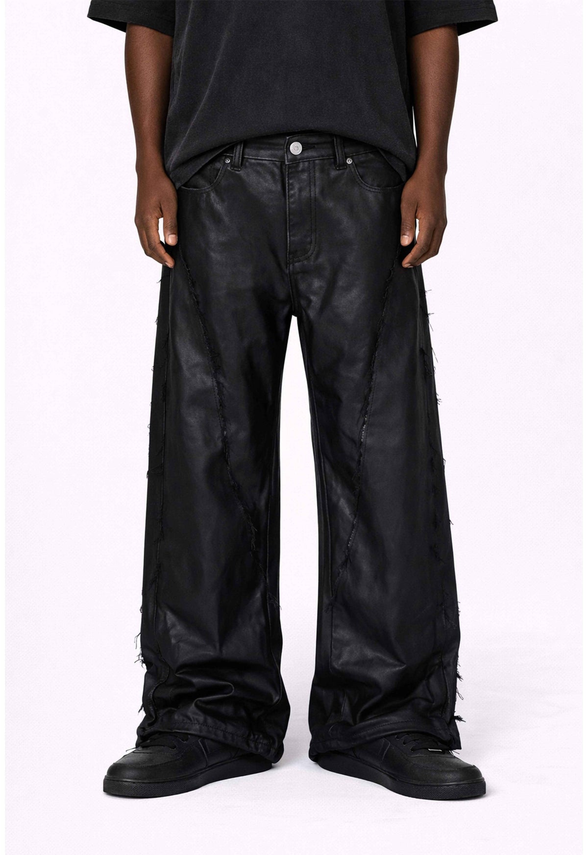 WIDEBOY WAXED FRAY DENIM