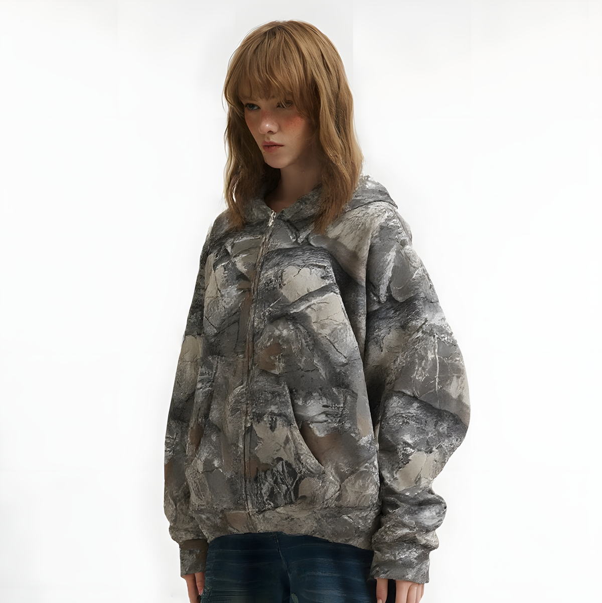 Woodland Spirit | Camouflage Zip-Up Hoodie - OMYGOODS