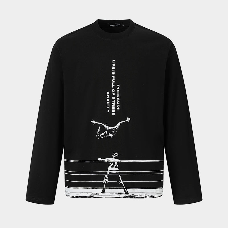 Wrestling Graphic Print | Streetwear Sweatshirt - OMYGOODS