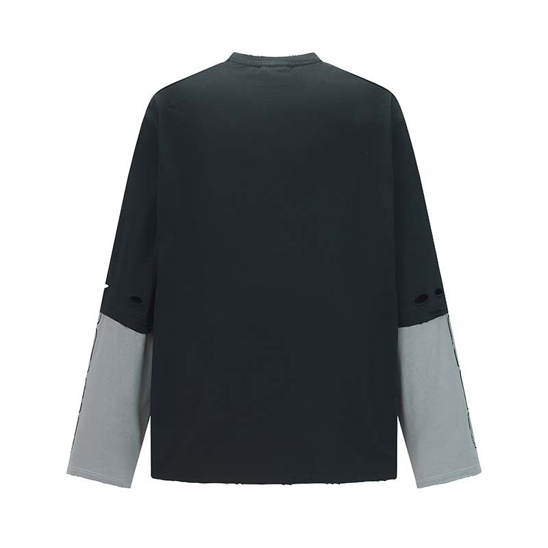 Y2K Grunge Patchwork | Distressed Graphic Sweatshirt - OMYGOODS